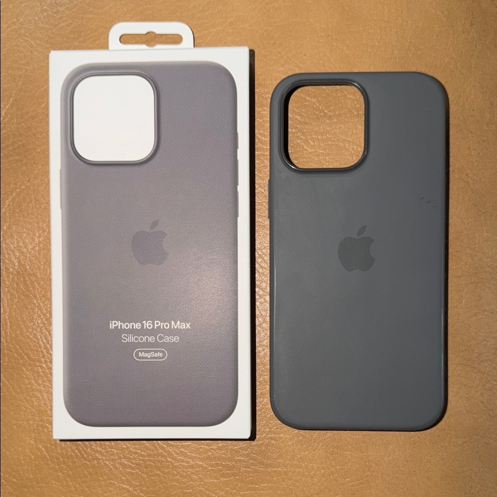 Apple iPhone 16 Pro Max Silicone Case - Stone Gray